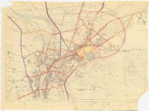 Sportfield Kairo: Variante Verkehrsplan 1:25000, (von Inv.nr. 39369)