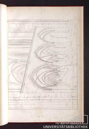 Blatt XIII. Perspectivische Ansicht des Singechors, und eines Theiles der Catharinen-Kirche.