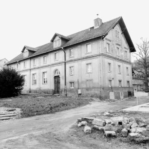 Dresden-Pillnitz, Pillnitzer Platz 2. Ehem. Gartenbauschule (Hochschule für Technik und Wirtschaft Dresden, Fakultät Landbau/Landespflege, 2. H. 19. Jh.). Hofansicht des rechten Flügels