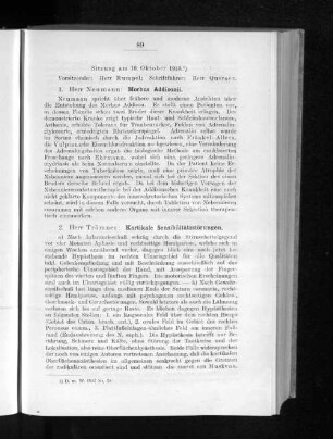 Sitzung am 19. Oktober 1915.