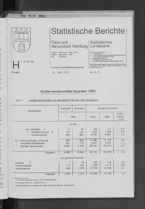 Straßenverkehrsunfälle Dezember 1990 : Lfd. Nr. 6