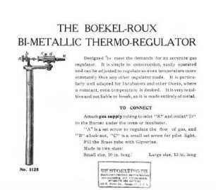 The Boekel-Roux Bi-metallic Thermo-Regulator
