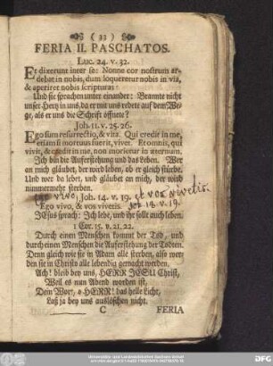 Feria II. Paschatos.