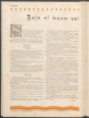 Bajo el buen sol