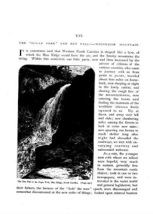 The "Sugar Fork" and Dry Falls - Whiteside Mountain