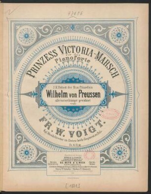 Prinzess Victoria-Marsch : für das Pianoforte