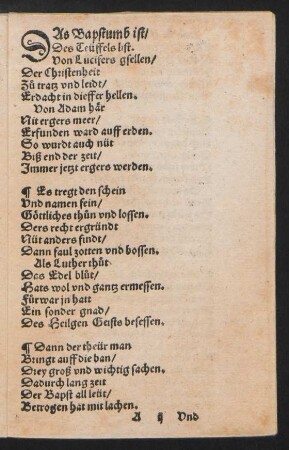 DAs Bapstumb ist/ || Des Teüffels list. ||