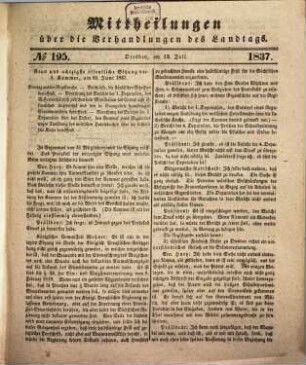 Mittheilungen über die Verhandlungen des Landtags im Königreiche Sachsen. 1836/37, Bd. 4