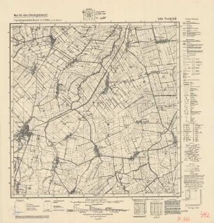 1880 Neuteich, Topographische Karte 1:25000 (4 cm - Karte)