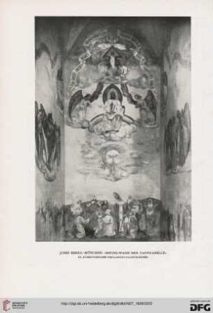 Kirchliche Wandmalerei von Josef Eberz