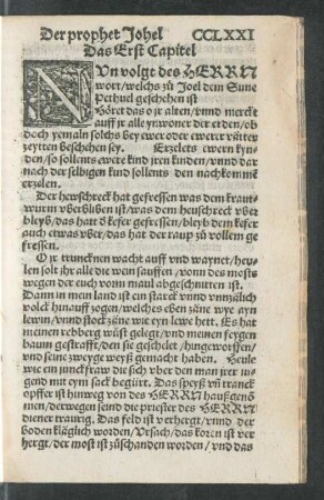 Der prophet Johel.