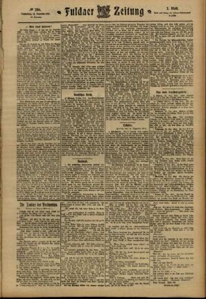 Zweite Ausgabe vom Donnerstag, den 14. Dezember 1911.