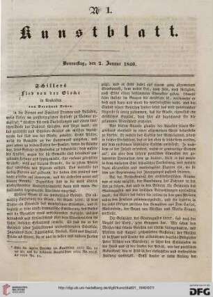 Nr. 1 - 10 (2. Januar 1840 - 4. Februar 1840)