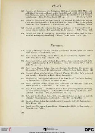 Plastik (Nr. 421-424)