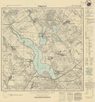 2458 (alte Nr.: 1062) Silligsdorf, Meßtischblatt (4cm - Karte)