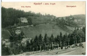 Kipsdorf. Villa Martha und Oberkipsdorf