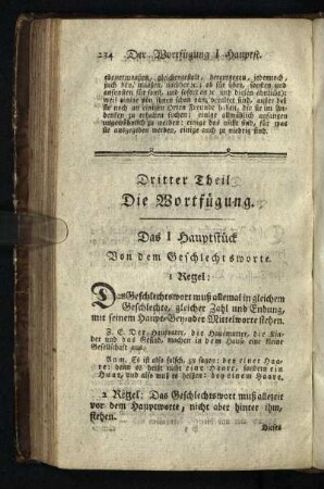Dritter Theil. Die Wortfügung