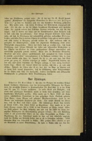 Aus Thüringen : Schulrat Dr. Karl Kehr ; [Nekrolog]