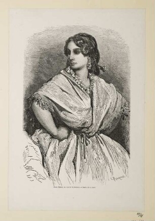 Jeune femme, au marché de Valence