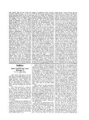 Feuilleton : Eine Ferienreise nach Chicago ; II