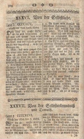 XXXVII. Von der Selbsterkenntniß und Demuth.