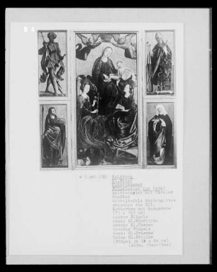 Muttergottes zwischen den Heiligen Katharina und Margarethe