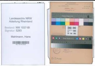 Entnazifizierung Hans Mahlmann , geb. 11.03.1908 (Lehrer)