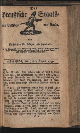 35stes Stück, den 31sten August 1799