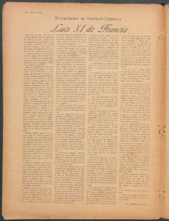 Luis XI de Francia : Genialidades de hombres célebres