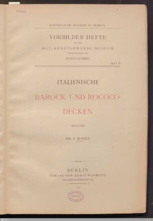 Italienische Barock- und Rococo-Decken