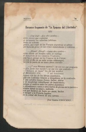 Hermoso fragmento de "La Epopeya del Libertador"