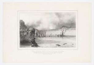 Vues du pont ruiné de la porte de secours..., Blatt 14 der Folge "Siège d’Anvers"