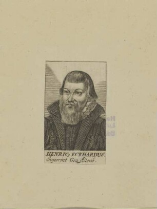 Bildnis des Henricus Eckhardus