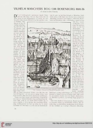 Vilhelm Wanchers bog om Rosenborg 1606-36