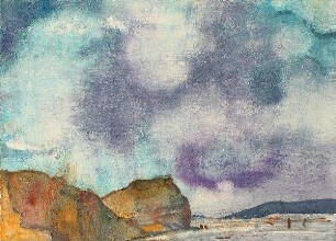 Berge mit Wolken