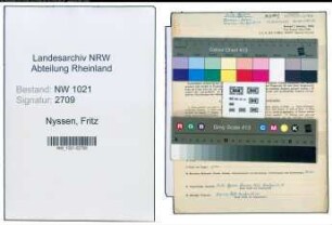 Entnazifizierung Fritz Nyssen , geb. 28.09.1900 (Friseur)