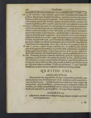Quaestio CXLI. / Quaestio CLX.
