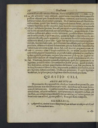 Quaestio CXLI. / Quaestio CLX.