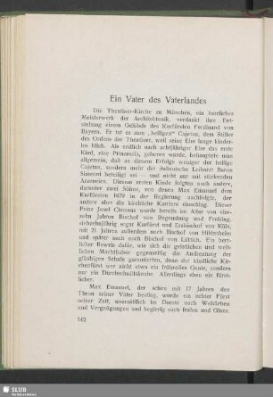 Ein Vater des Vaterlandes