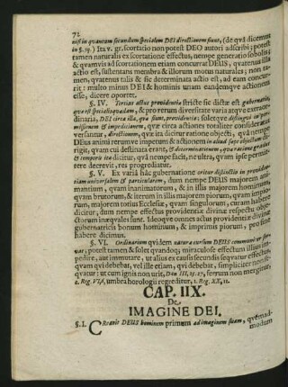 Cap. IIX. De Imagine Dei