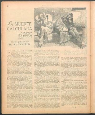 La muerte calculada : Cuento policial por H. Blomfield