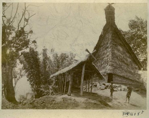 Bachelors' house and drum shed