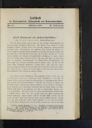 Fürst Bismarck als Kolonialpolitiker.