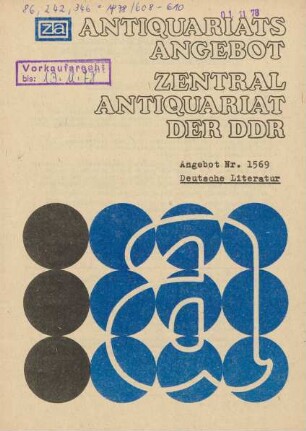 Nr. 1569: Deutsche Literatur