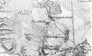 Radebeul-Lößnitzgrund (Oberer). Ausschnitt aus: Situationskarten von den Kriegsschauplätzen des 7jährigen Krieges, Bl. 4 Dresden-Schandau, 1805 (Sign.: VIII 57)