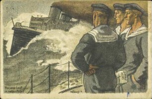 Torpedoboot in voller Fahrt - Leibniz Keks