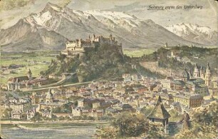Salzburg gegen den Untersberg