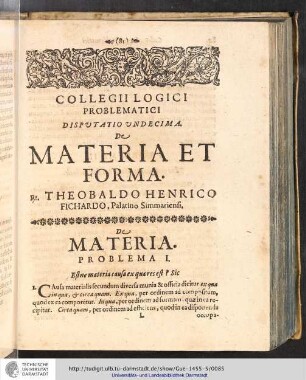 De Materia.
