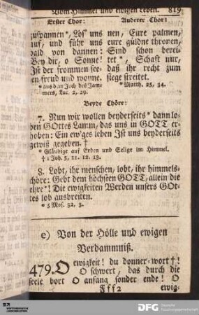 Von der Hölle und ewigen Verdammniß.