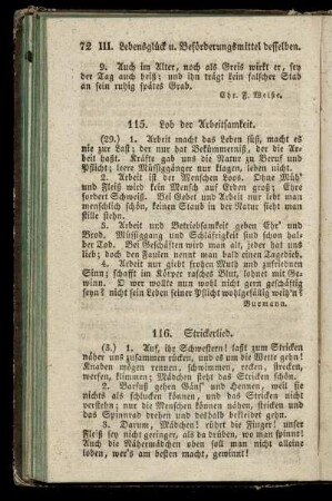 115. Lob der Arbeitsamkeit